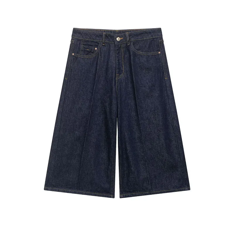 Damen Oversize-Denimjacke mit aufgesetzten Taschen und Ziernähten Nord Taschen