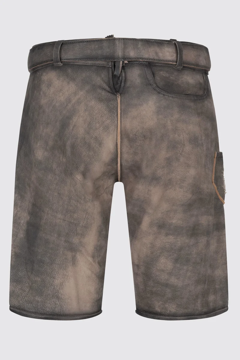 Herren Lederhose % - JOSCHA - Trachtenhose - Krüger Buam - mit Gürtel - 961465-000-0044