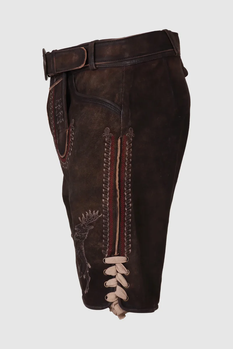 Herren Lederhose % - FURCHTLOS UND TREU 3 - Trachtenhose - Krüger Buam - 906971-000-0076