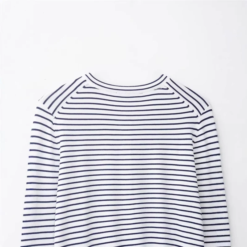 Damen Feinstrick-Cardigan mit maritimem Streifenmuster, Rundhalsausschnitt und Perlmuttknopfleiste Nord Taschen