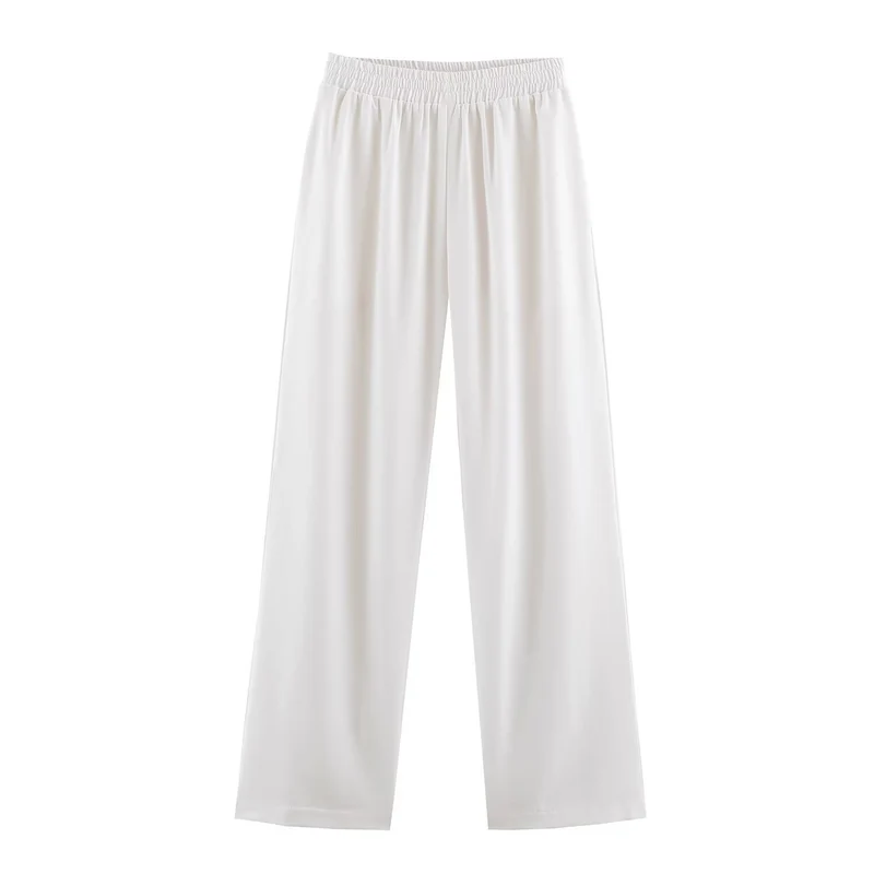 Damen Weite Lounge‑Hose mit elastischem Bund und fließender Viskose‑Qualität Nord Taschen