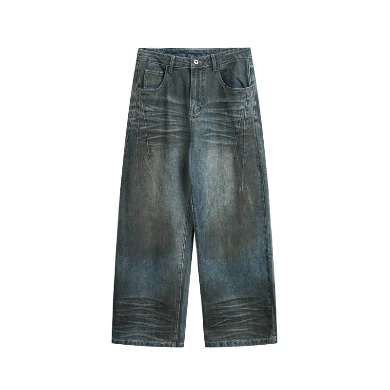 Damen Hochtaillierte Culotte-Jeans mit weitem Bein, markanter Nahtführung und Five-Pocket-Details Nord Taschen