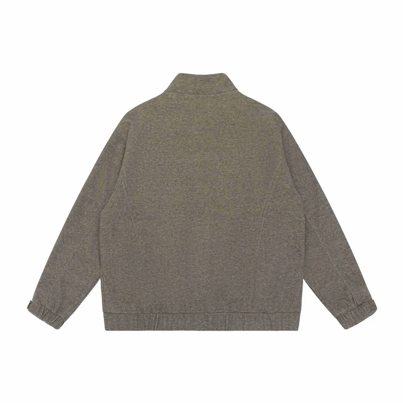 Damen Boxy-Zipjacke mit hohem Stehkragen, Raglanärmeln und verdecktem Reißverschluss Nord Taschen