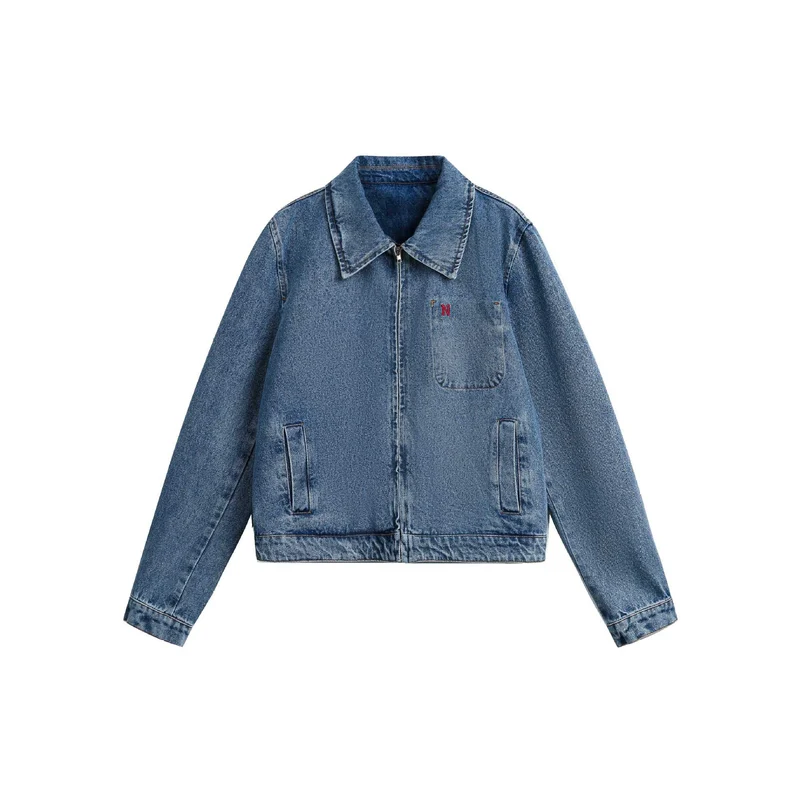 Damen Boxy-Denimjacke Nord Taschen