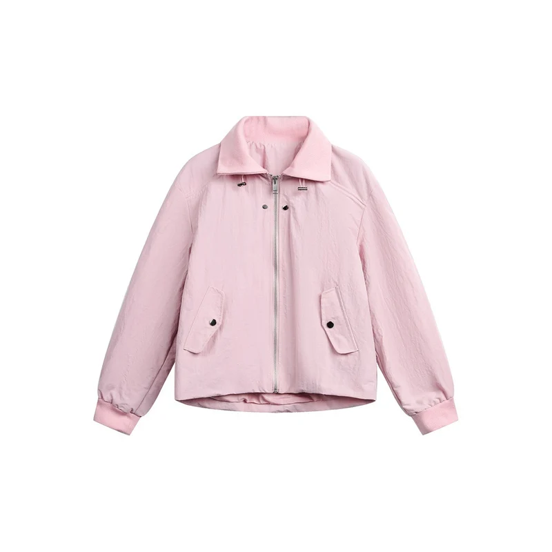 Damen Boxy-Blousonjacke mit hohem Stehkragen, elastischen Bündchen und Pattentaschen Nord Taschen