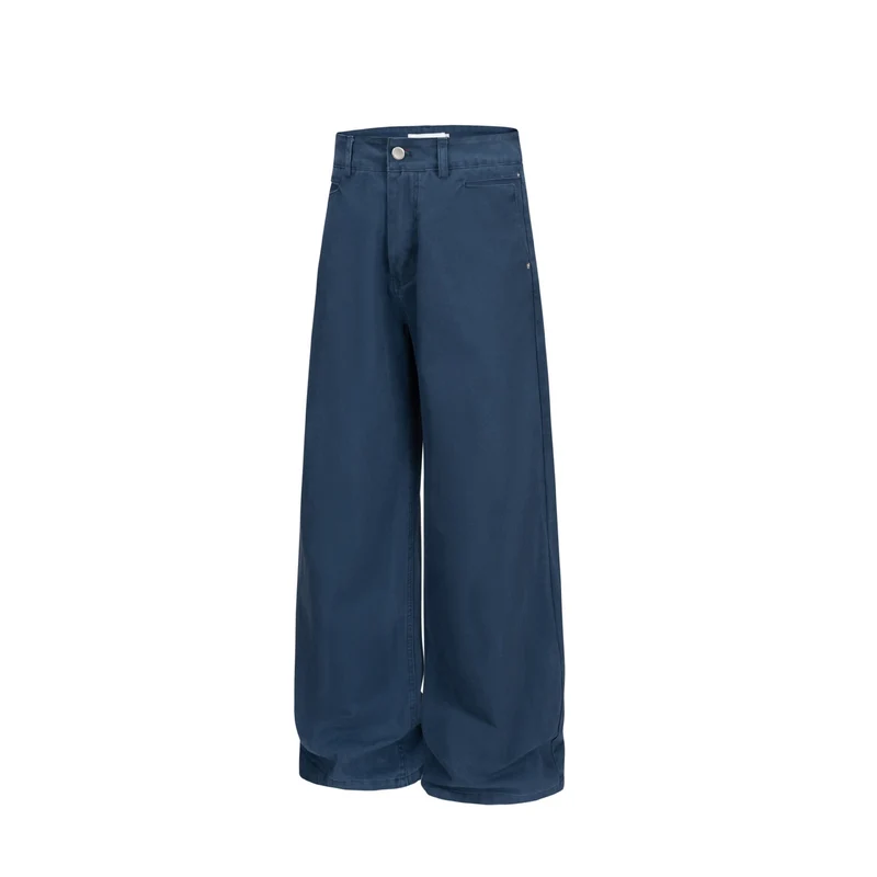 Damen Hochtaillierte Culotte‑Hose mit weitem Bein und minimalistischer Bundlösung Nord Taschen