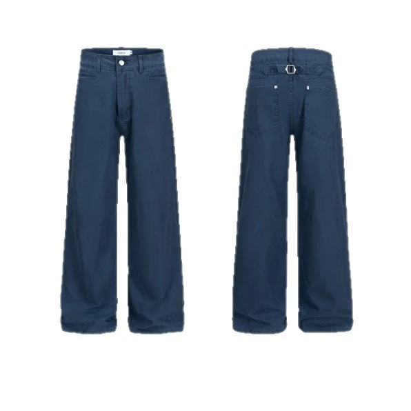 Damen Hochtaillierte Culotte‑Hose mit weitem Bein und minimalistischer Bundlösung Nord Taschen