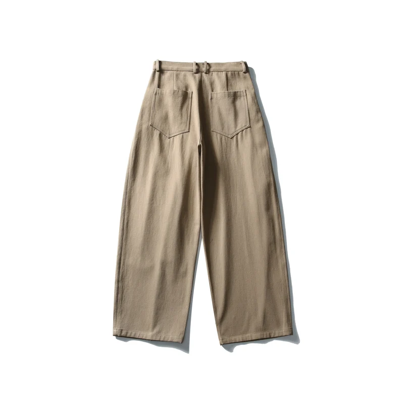 Damen Hochtaillierte Culotte-Hose mit sichtbarer Bügelfalte und weitem Cropped‑Bein Nord Taschen