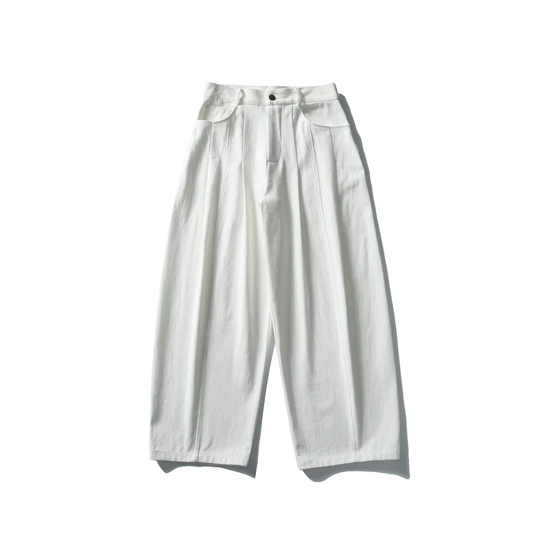 Damen Hochtaillierte Culotte-Hose mit sichtbarer Bügelfalte und weitem Cropped‑Bein Nord Taschen