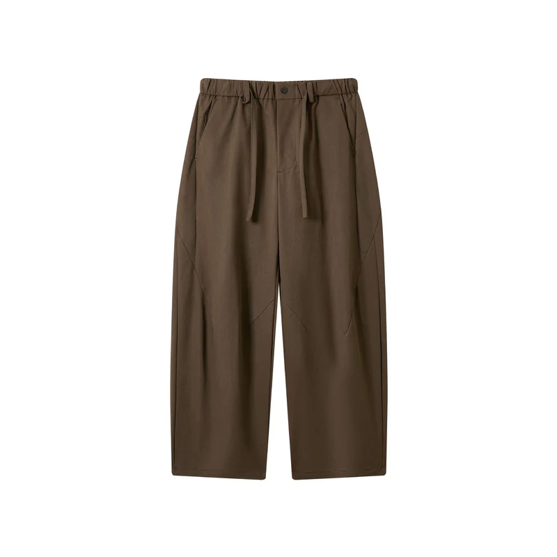 Damen Hochtaillierte Cropped-Hose mit elastischem Bund und markanten Teilungsnähten Nord Taschen