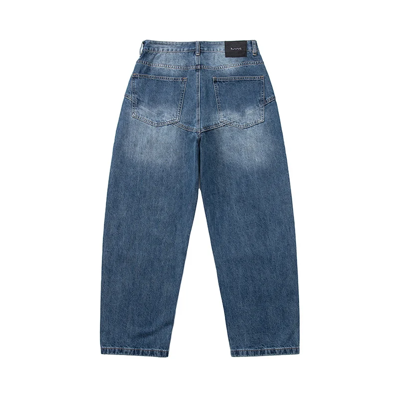 Damen Baggy-Jeans mit hoher Taille, Relaxed-Fit und Destroy-Details Nord Taschen