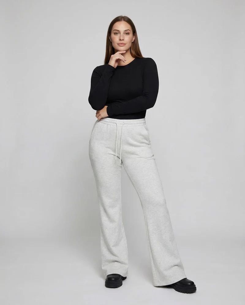 Damen Jogginghose Schlag High Waist