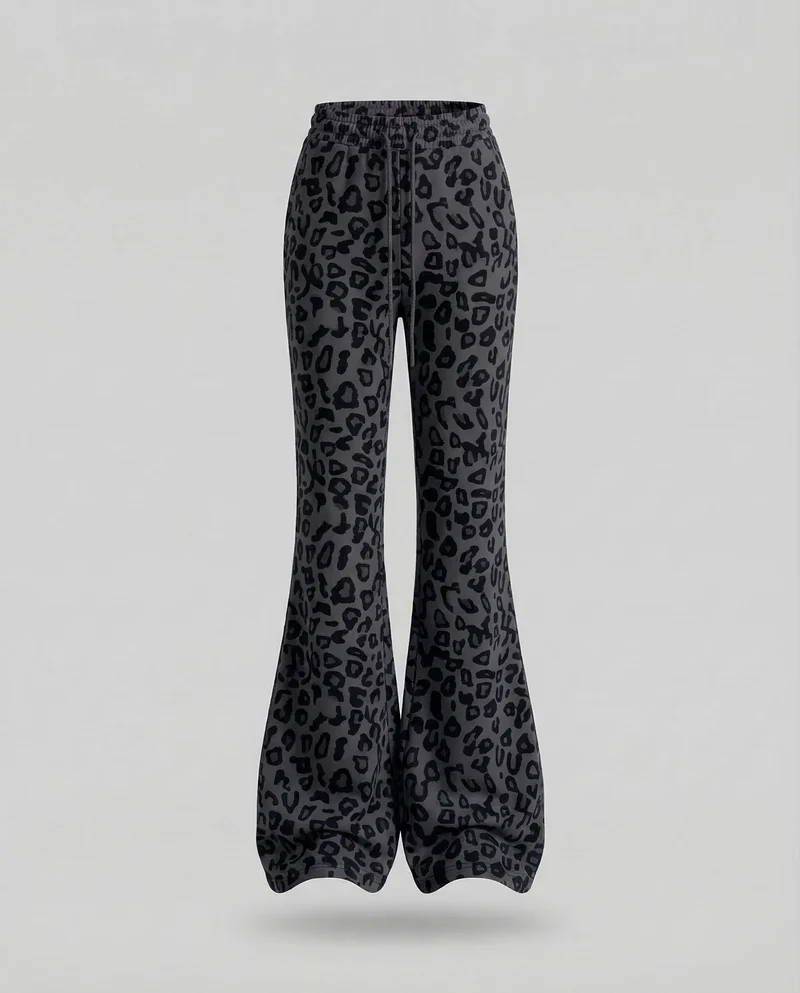 Damen Jogginghose Schlag High Waist
