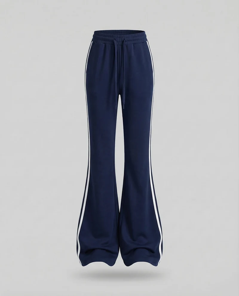 Damen Jogginghose Schlag High Waist