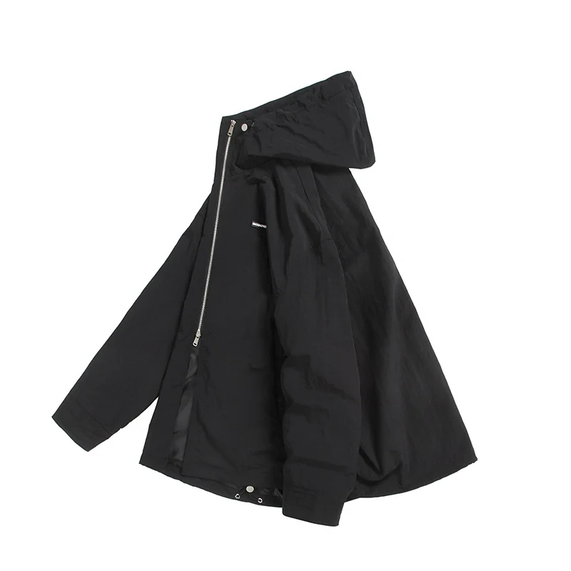 Unisex Ultraleichte Packbare Kapuzenjacke im Boxy-Relax-Schnitt mit Zwei-Wege-Metallreißverschluss Nord Taschen