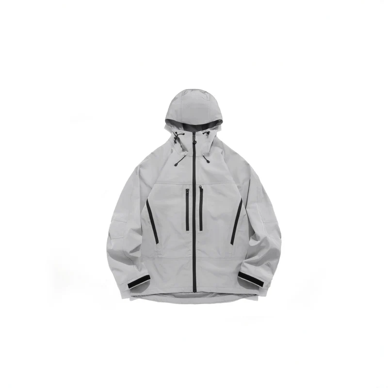 Unisex Technische Kapuzen-Outdoorjacke mit getapten Reißverschlüssen Nord Taschen