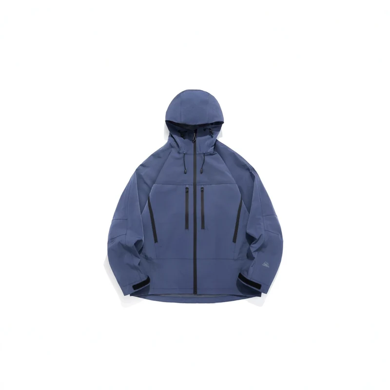 Unisex Technische Kapuzen-Outdoorjacke mit getapten Reißverschlüssen Nord Taschen