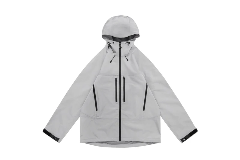 Unisex Technische Kapuzen-Outdoorjacke mit getapten Reißverschlüssen Nord Taschen