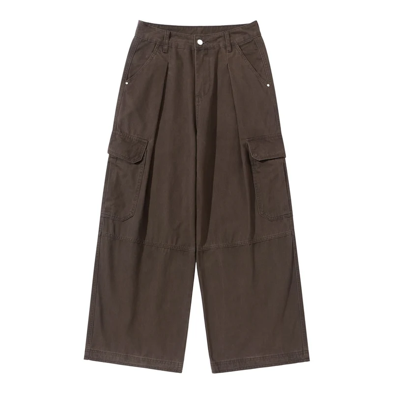 Damen Hochgeschnittene Cargo‑Culotte im Workwear‑Look mit Kellerfalten und Klappentaschen Nord Taschen