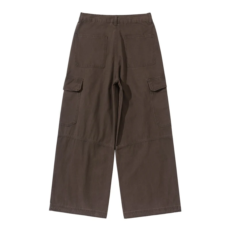 Damen Hochgeschnittene Cargo‑Culotte im Workwear‑Look mit Kellerfalten und Klappentaschen Nord Taschen