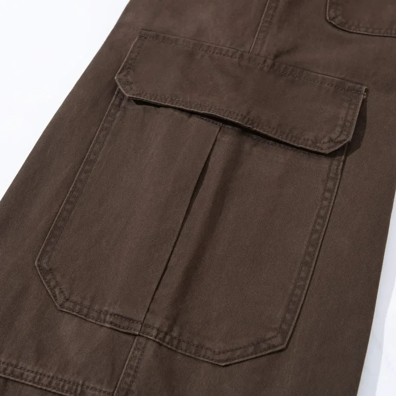 Damen Hochgeschnittene Cargo‑Culotte im Workwear‑Look mit Kellerfalten und Klappentaschen Nord Taschen