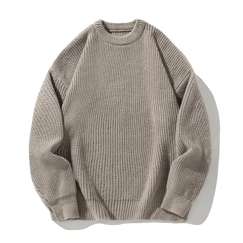 Unisex Oversize Grobstrickpullover mit Raglanärmeln und gerippten Bündchen Nord Taschen