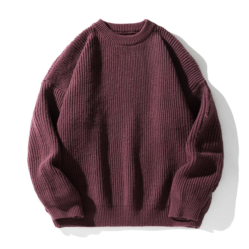 Unisex Oversize Grobstrickpullover mit Raglanärmeln und gerippten Bündchen Nord Taschen