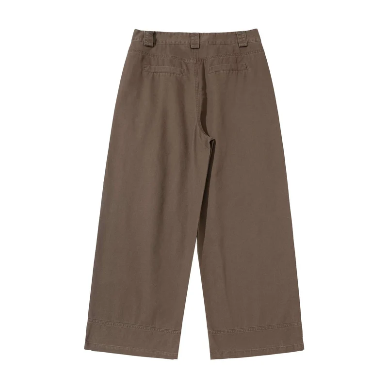 Damen High‑Waist Utility‑Culotte mit weitem Bein und aufgesetzten Taschen Nord Taschen