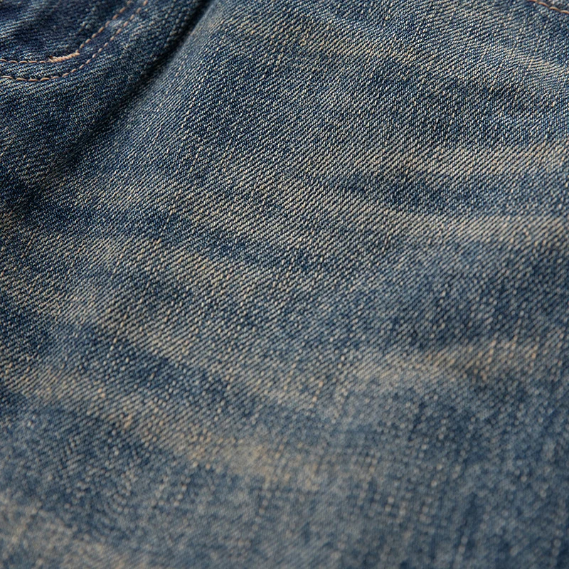 Damen High‑Waist Relaxed-Fit Jeans mit markanter Mittelnaht und Used‑Waschung Nord Taschen