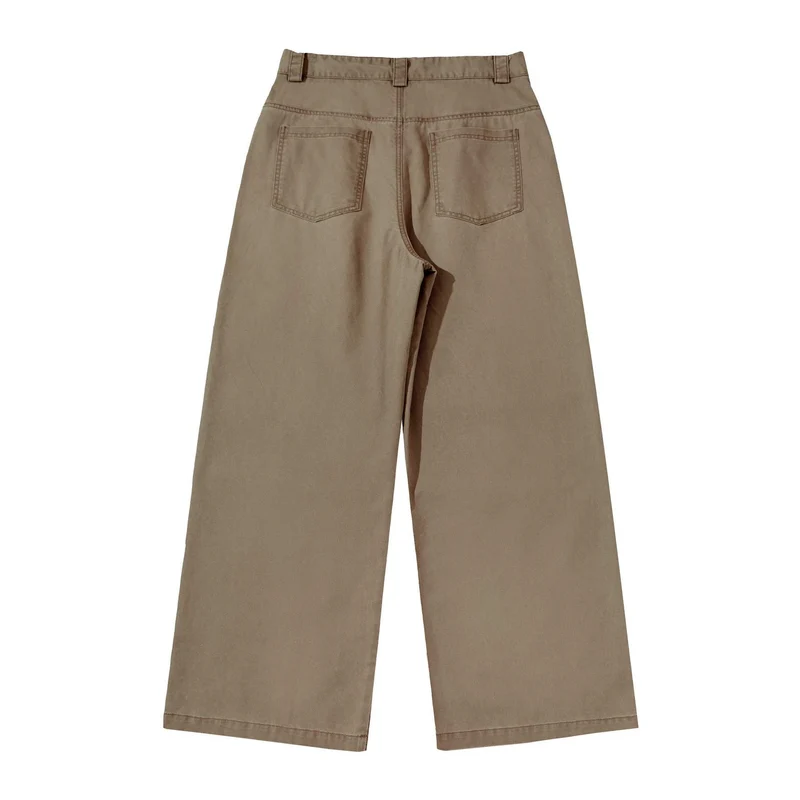 Damen High‑Waist Cargoculotte mit geraden Panelnähten Nord Taschen