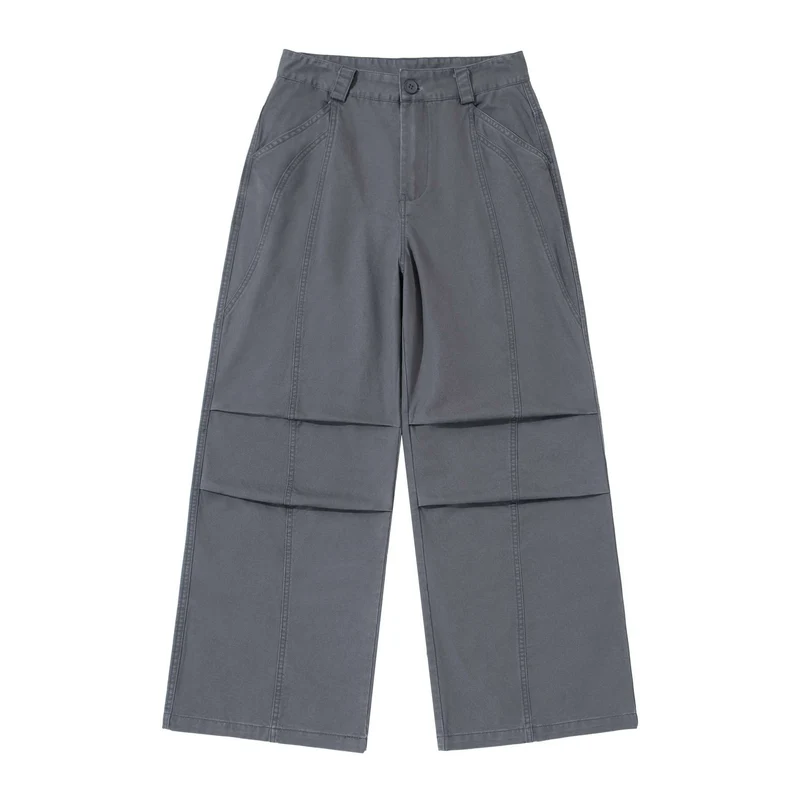 Damen High‑Waist Cargoculotte mit geraden Panelnähten Nord Taschen