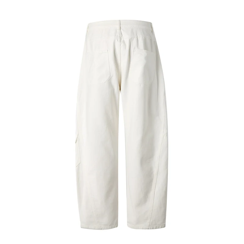 Damen High‑Waist Cargo‑Hose aus robustem Denim mit großen Pattentaschen Nord Taschen