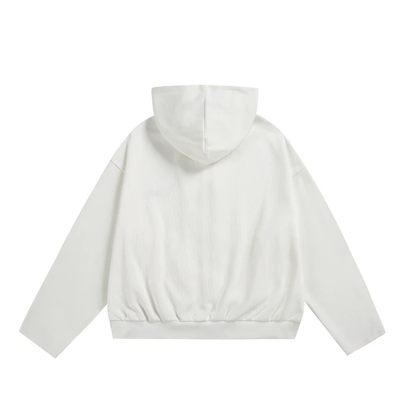 Unisex Oversize-Kapuzenjacke mit Zwei-Wege-Reißverschluss, geradem Saum und dezentem Logo-Emblem Nord Taschen