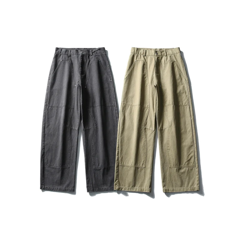 Damen High‑Waist Cargo‑Hose aus Denim mit verstärkten Knieeinsätzen und großen aufgesetzten Taschen Nord Taschen