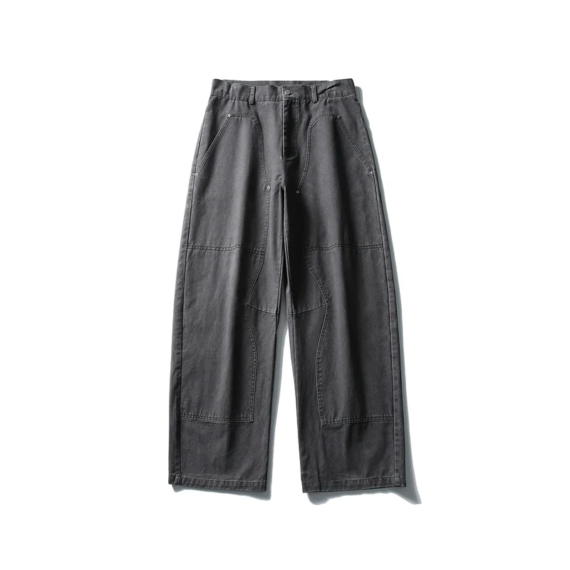 Damen High‑Waist Cargo‑Hose aus Denim mit verstärkten Knieeinsätzen und großen aufgesetzten Taschen Nord Taschen