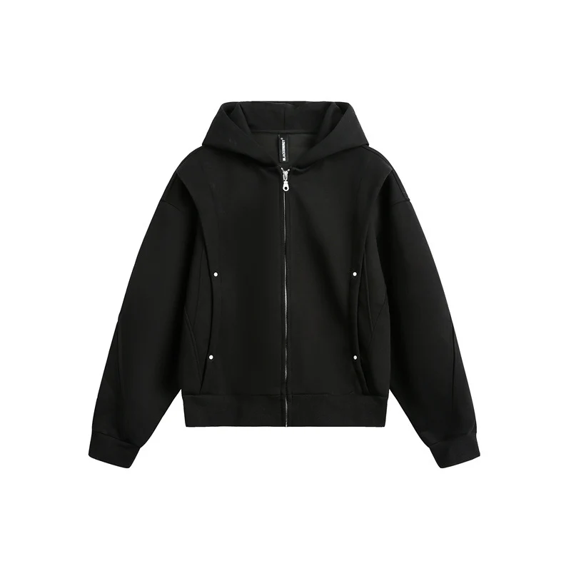 Unisex Oversize Kapuzen-Sweatjacke mit Reißverschluss und verdeckten Seitentaschen Nord Taschen