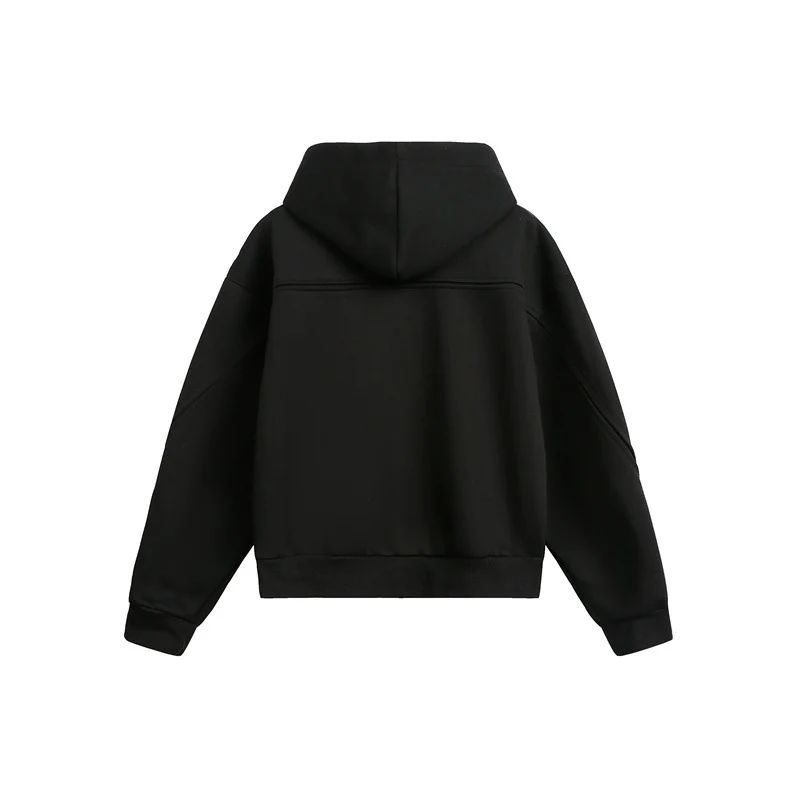 Unisex Oversize Kapuzen-Sweatjacke mit Reißverschluss und verdeckten Seitentaschen Nord Taschen