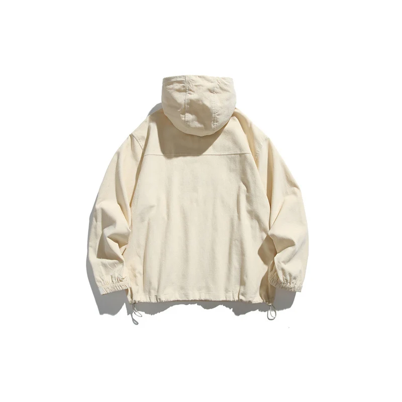 Unisex Oversize Kapuzen-Anorak mit Halbzip, Tunnelzug und Reißverschlusstaschen Nord Taschen