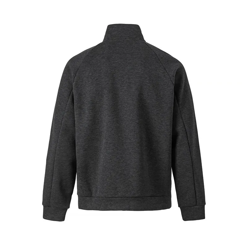 Unisex Halb‑Zip Oversize Sweatshirt mit Stehkragen und Raglanärmeln Nord Taschen
