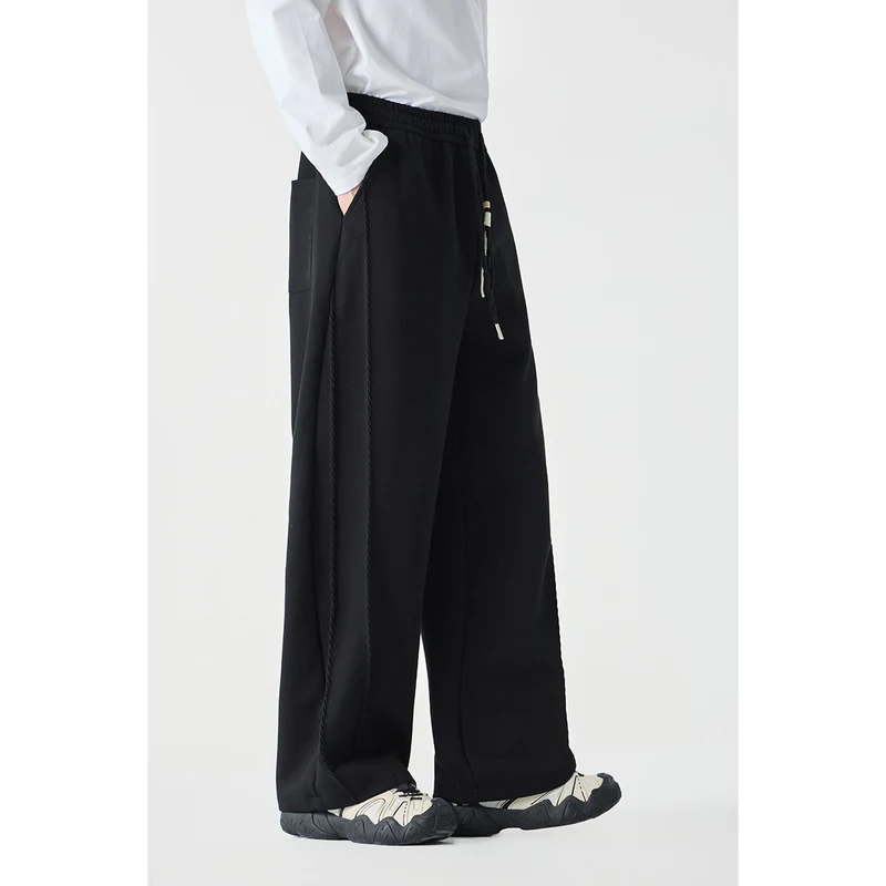 Damen Weite High‑Waist Jogginghose mit Ziernähten und Kordelzug Nord Taschen