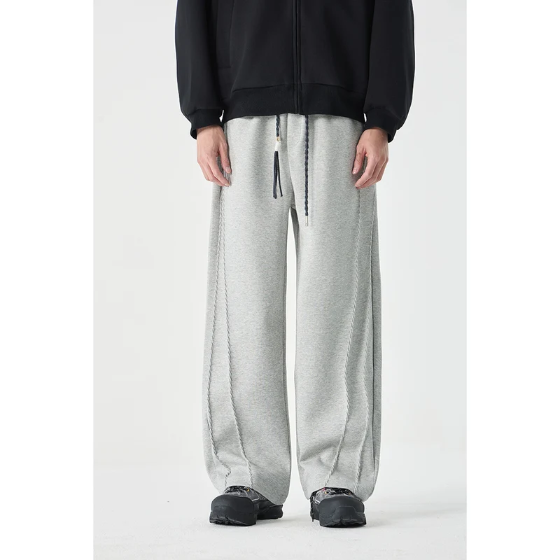 Damen Weite High‑Waist Jogginghose mit Ziernähten und Kordelzug Nord Taschen