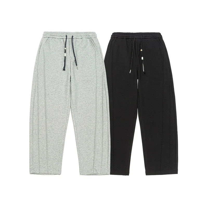Damen Weite High‑Waist Jogginghose mit Ziernähten und Kordelzug Nord Taschen