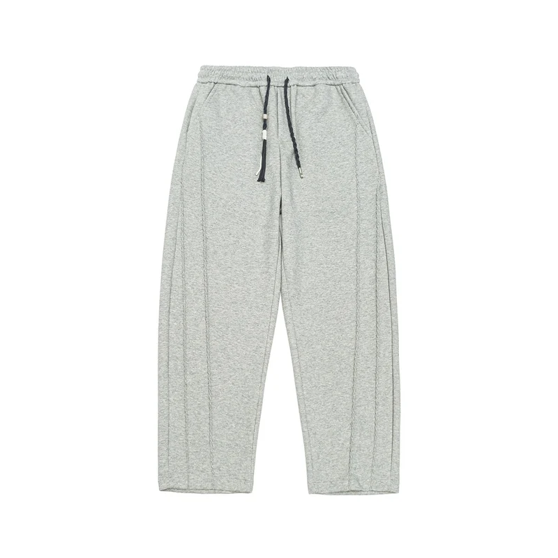 Damen Weite High‑Waist Jogginghose mit Ziernähten und Kordelzug Nord Taschen