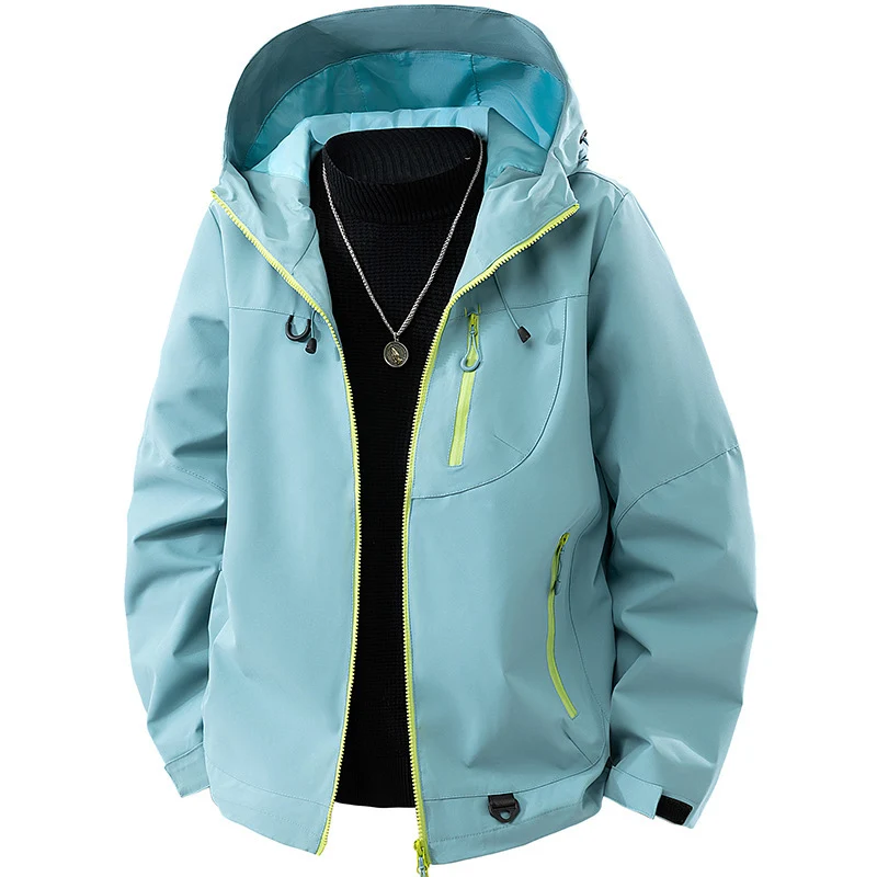 Herren Technische Softshell Outdoorjacke mit Kapuze wasser- und winddichter Membran versiegelte Reißverschlüsse Nord Taschen