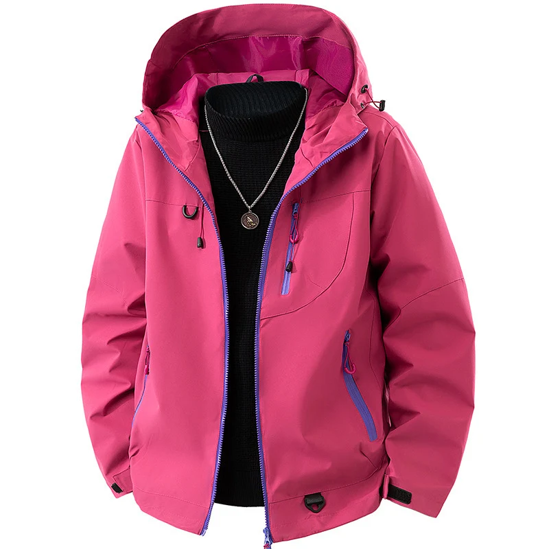 Herren Technische Softshell Outdoorjacke mit Kapuze wasser- und winddichter Membran versiegelte Reißverschlüsse Nord Taschen