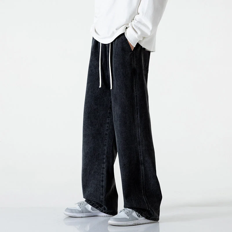 Herren weite Denim-Hose im modernen Vintage-Stil