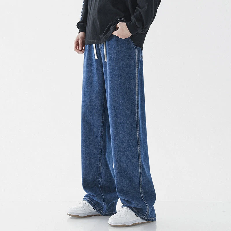 Herren weite Denim-Hose im modernen Vintage-Stil