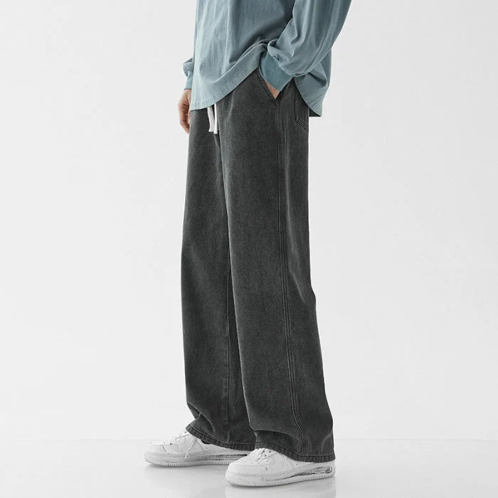 Herren weite Denim-Hose im modernen Vintage-Stil