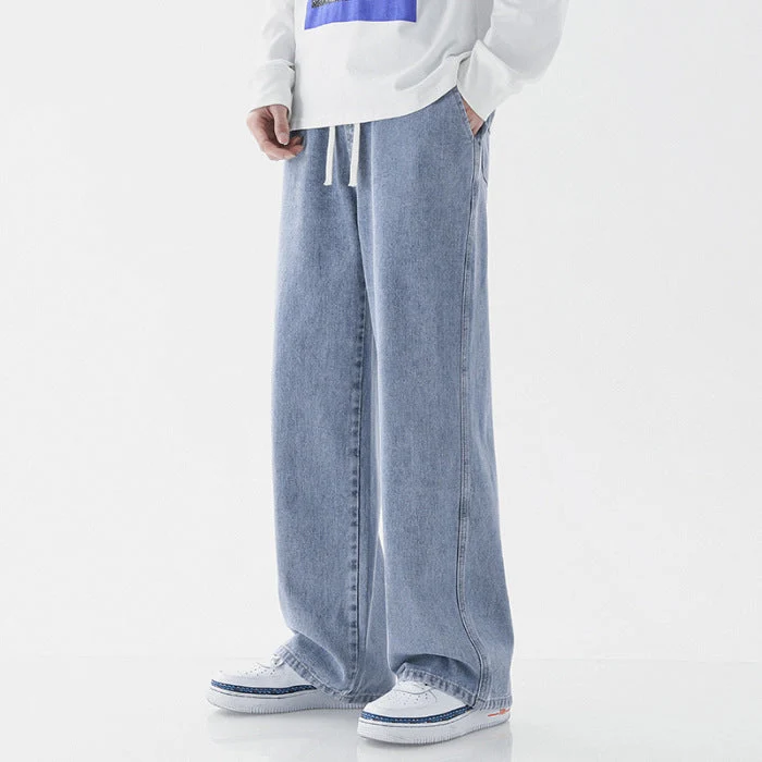 Herren weite Denim-Hose im modernen Vintage-Stil
