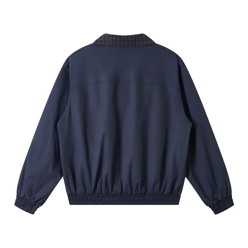 Herren Oversize‑Blousonjacke mit Karokragen und aufgesetzten Pattentaschen Nord Taschen